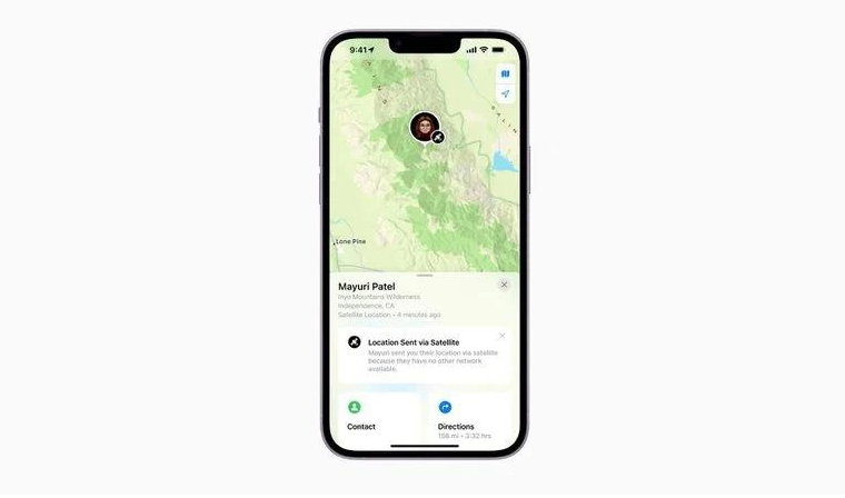 马尾苹果14维修分享iPhone14系列中 FindMy功能通过卫星分享位置方法教程 