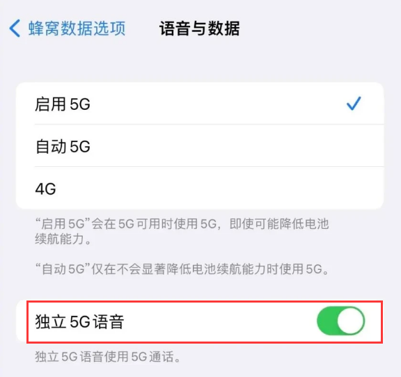 马尾苹果14维修分享iPhone 14 Pro如何开启VoNR 