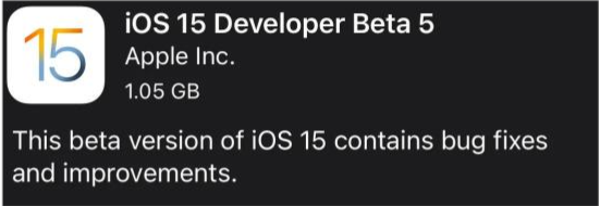 马尾苹果手机维修分享如何升级到iOS15.0 beta5 